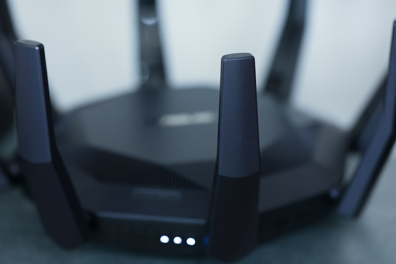 Foto de un router Wi-Fi